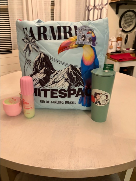 FARM Rio Handbags - FARM Rio White Space Tote Bag with Toucan Print Bundle